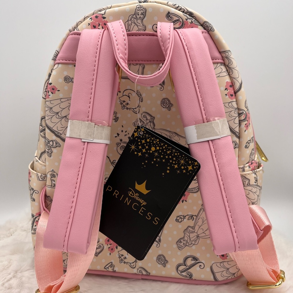 ⭐️ NWT Loungefly Disney Princess Belle Beauty and the Beast Mini Backpack ⭐️ - Picture 5 of 7